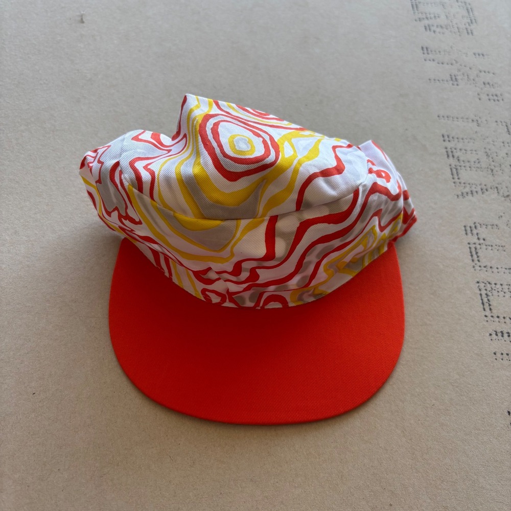 Vintage Unbranded Abstract Swirl Psychedelic Surf‎ Skate Painter Hat Cap